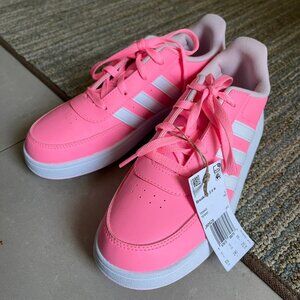 NWT Adidas Breaknet 2.0 K Hot Pink Women Sneakers Size 5.5